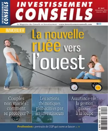 Investissement Conseils N°847 – Décembre 2021-Janvier 2022  [Magazines]