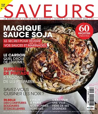 Saveurs N°268 – Novembre 2020  [Magazines]