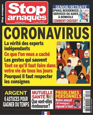 Stop Arnaques N°134 – Avril-Mai 2020 [Magazines]