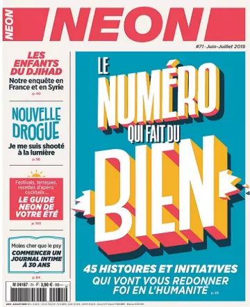 Néon N°71 – Juin-Juillet 2019 [Magazines]