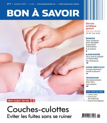 Bon à Savoir N°9 – Septembre 2022  [Magazines]