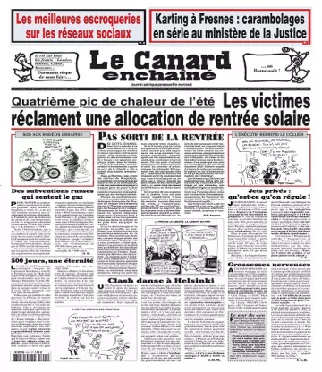 Le Canard Enchaîné N°5311 Du 24 Août 2022  [Journaux]