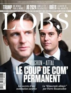 L’Obs - 11 Janvier 2024 [Magazines]