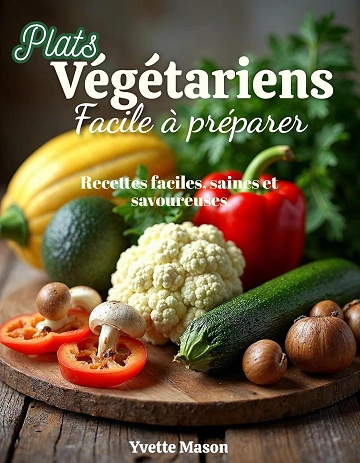 Plats végétariens facile à préparer.Recettes faciles.saines et savoureuses [Livres]