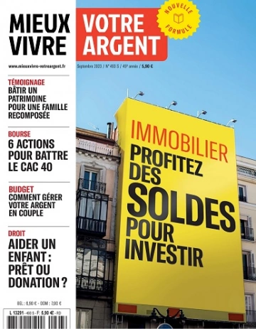 Mieux Vivre Votre Argent N°493 – Septembre 2023 [Magazines]