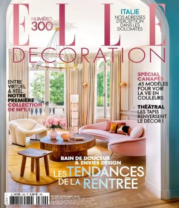 Elle Décoration N°300 – Septembre 2022 [Magazines]