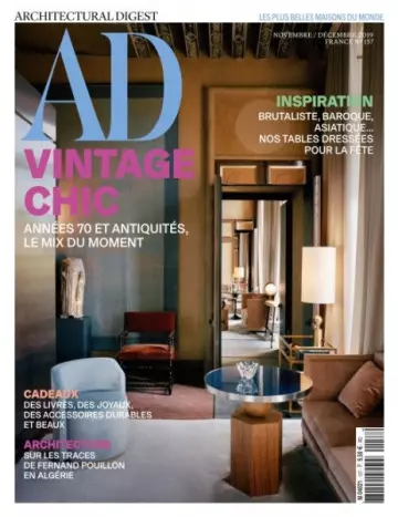 AD Architectural Digest France - Novembre-Décembre 2019  [Magazines]