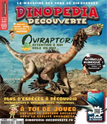 Dinopédia Découverte N°5 – Avril 2022  [Magazines]