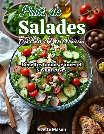 Plats de Salades faciles à préparer.Recettes faciles.saines et savoureuses [Livres]