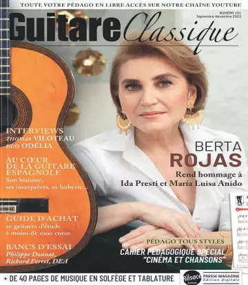 Guitare Classique N°101 – Septembre-Novembre 2022  [Magazines]